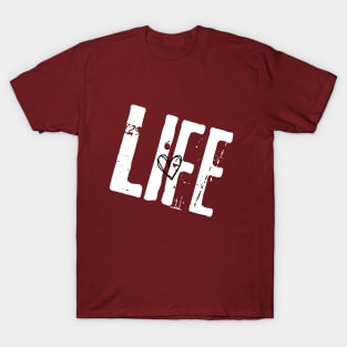 Life simple large design text T-Shirt